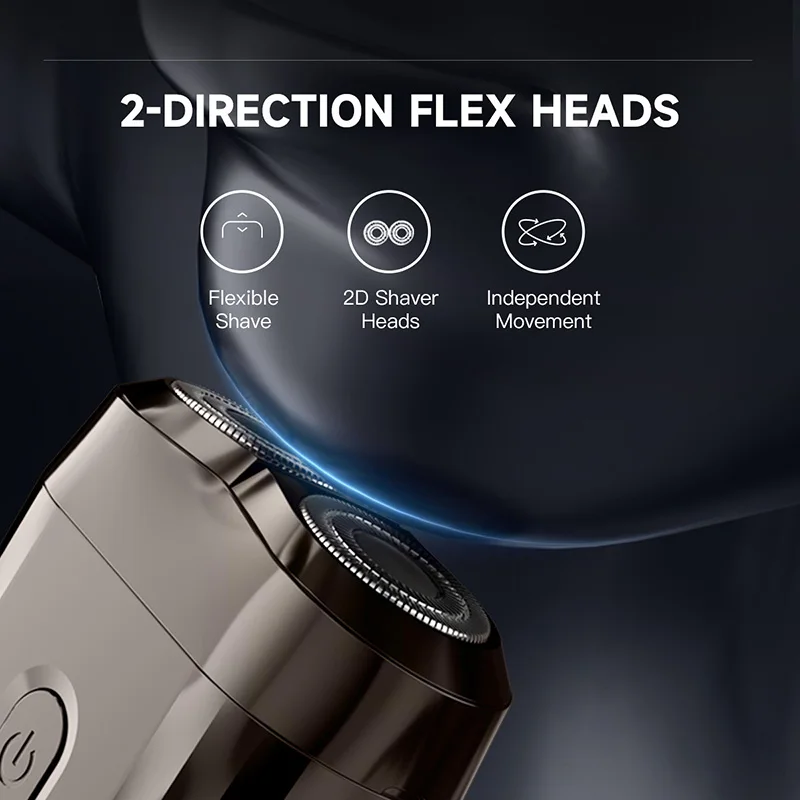 Xiaomi New Double-headed Mini Magnetic Shaver Type-c Charging Silent Washable Electric Shaver Portable Men Women Electric Razor