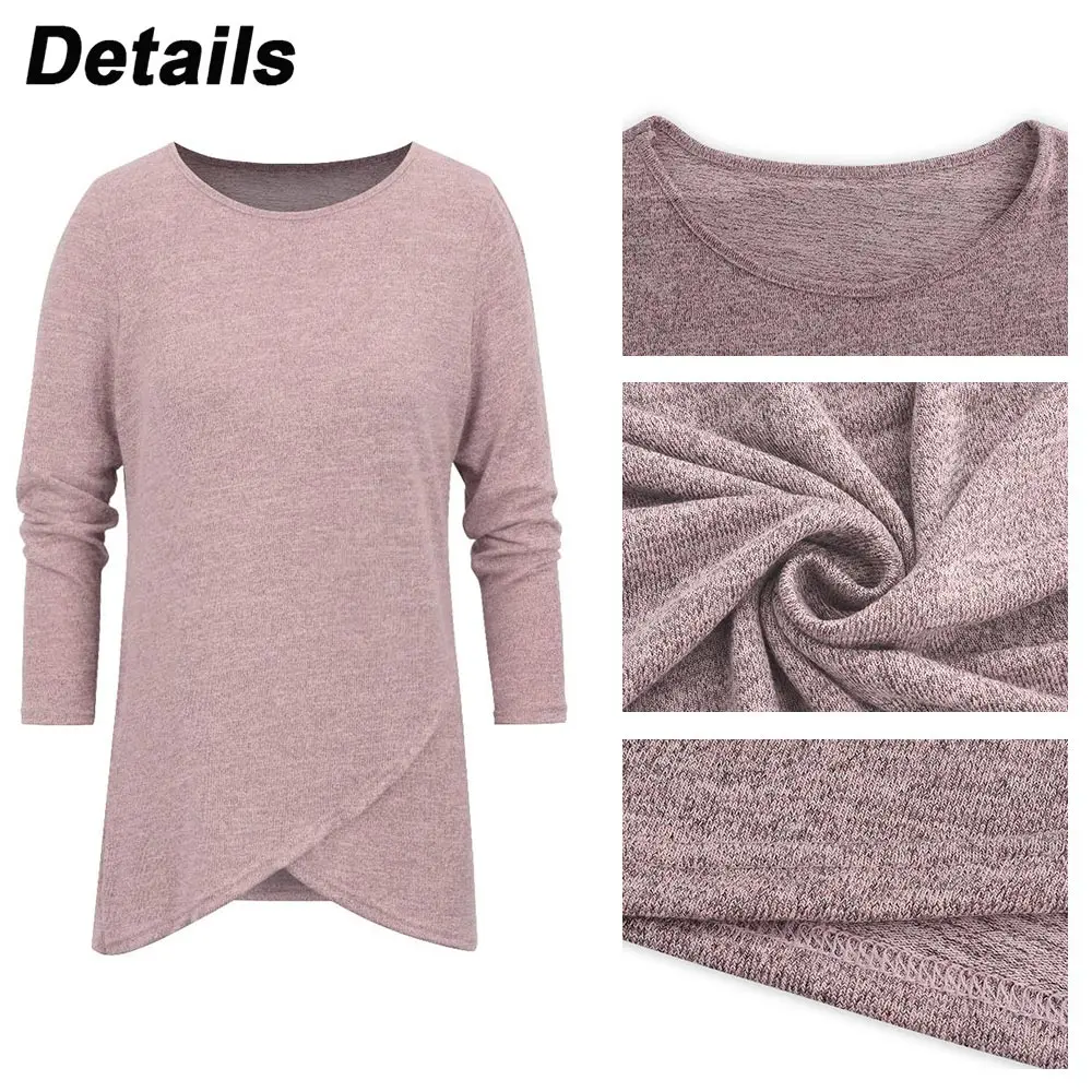 Long Sleeve Women\'s Tops 2023 Solid Color Autumn Winter Clothing Long Sleeve T -shirt Tee Fashion Female Korean Blouse Y2K Clot