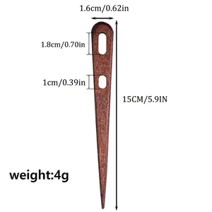 Holzwebwerkzeuge für DIY, große Nähnadeln, Verdammte Wandteppich, zwei große Augengarn, Stricknadeln, 2 4x 7 Haupt Telar Big Sales - №3