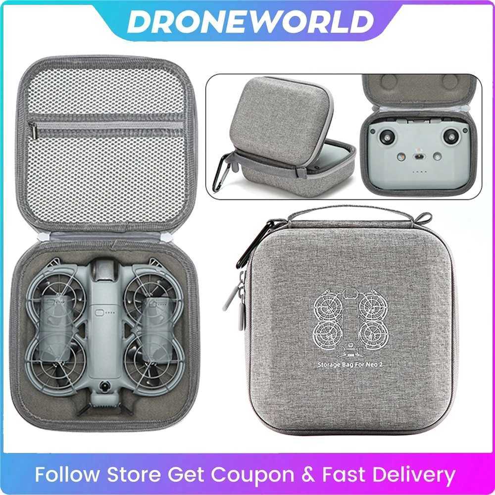 Противоударный чехол для DJI NEO 2 Fly More Combo Kit, портативная сумка для хранения аксессуаров для дрона DJI Neo 2 RC N3
