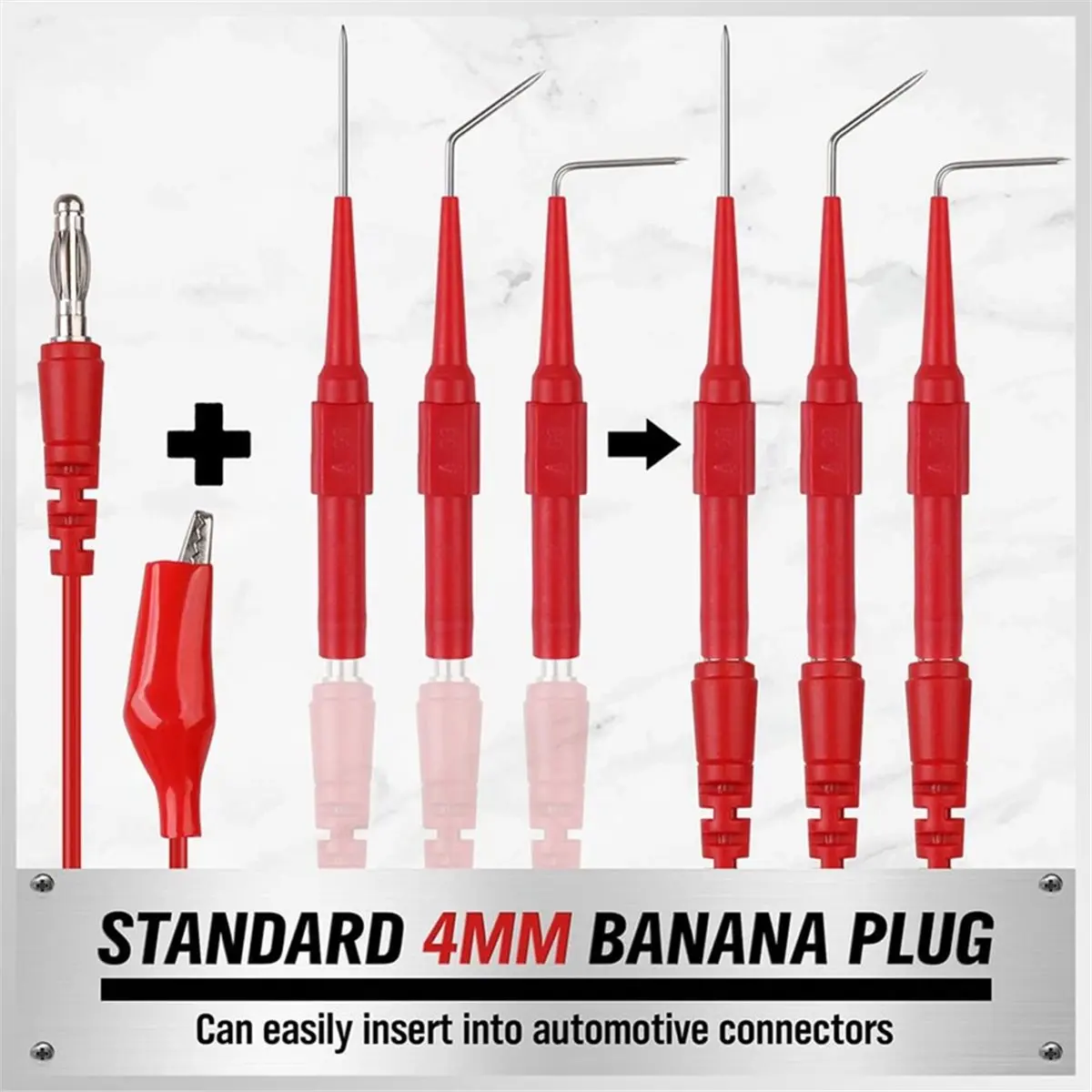 22-Piece Back Probe Kit, Multimeter Back Probe Pins with Test Leads and Alligator Clips, Circuit Diagnostic Tool Set