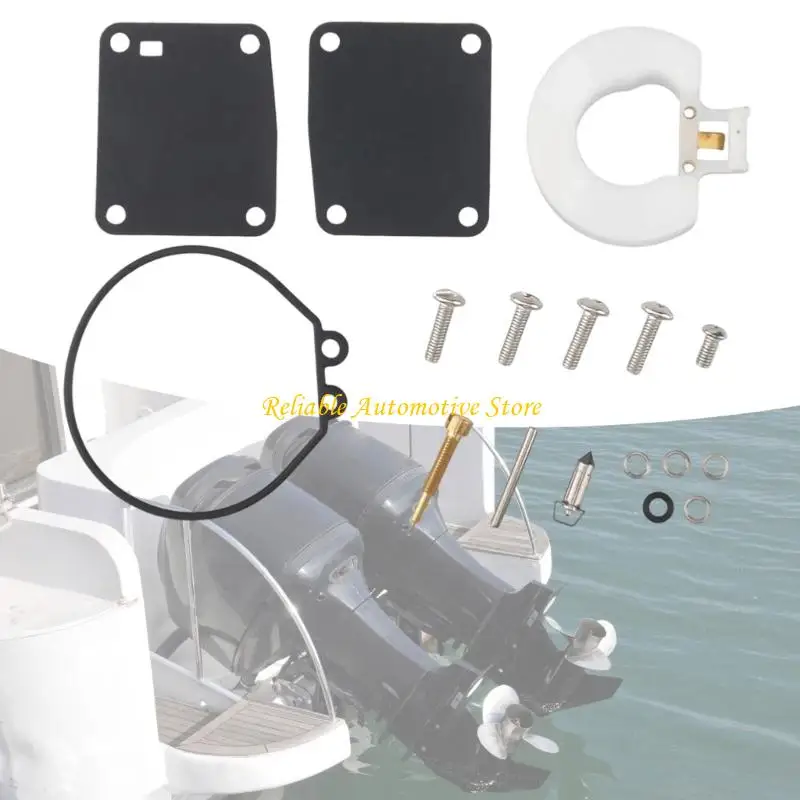 M68B Engine Carburetor Service Components Gasket-Like Plates, Perimeter Seal and Screws for 3HP 6HP 8HP Two-Cycle