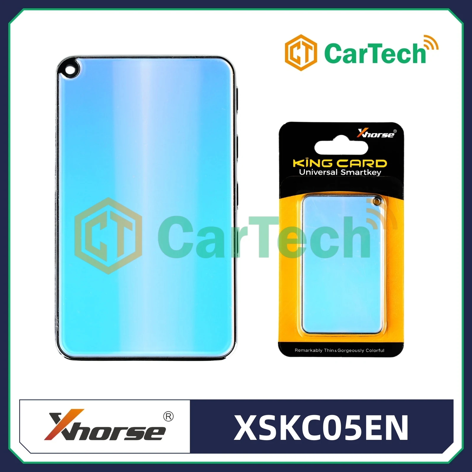 Xskhorse 킹 카드 키 슬림 범용 스마트 원격 4 버튼 XSKC05EN