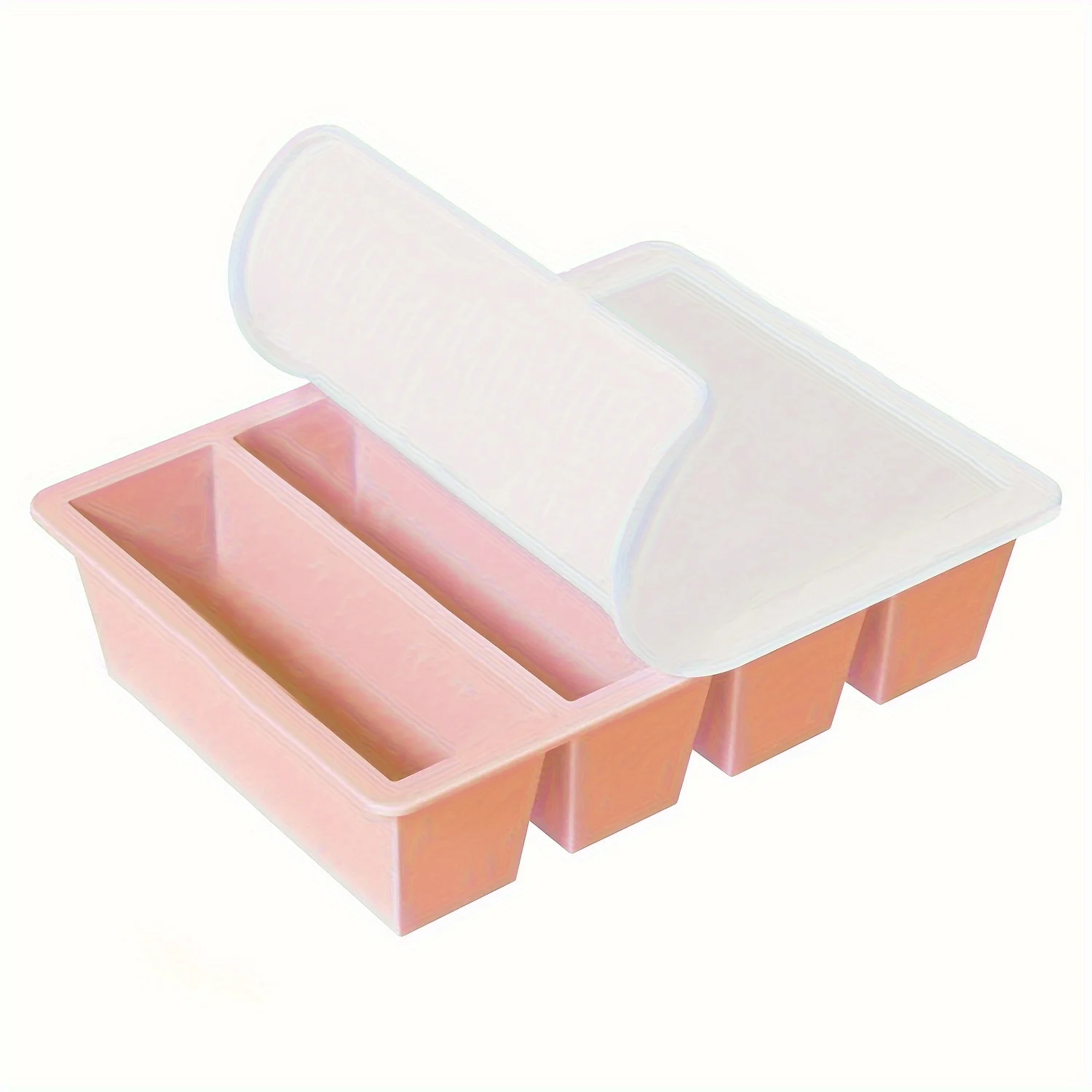 1/4 Stuks Grote Rechthoekige Ijsblokjesvorm Set Met Deksel Stapelbare Vriezer Trays Voor Flessen Dranken Lange Kubussen schimmel Keuken Artikelen