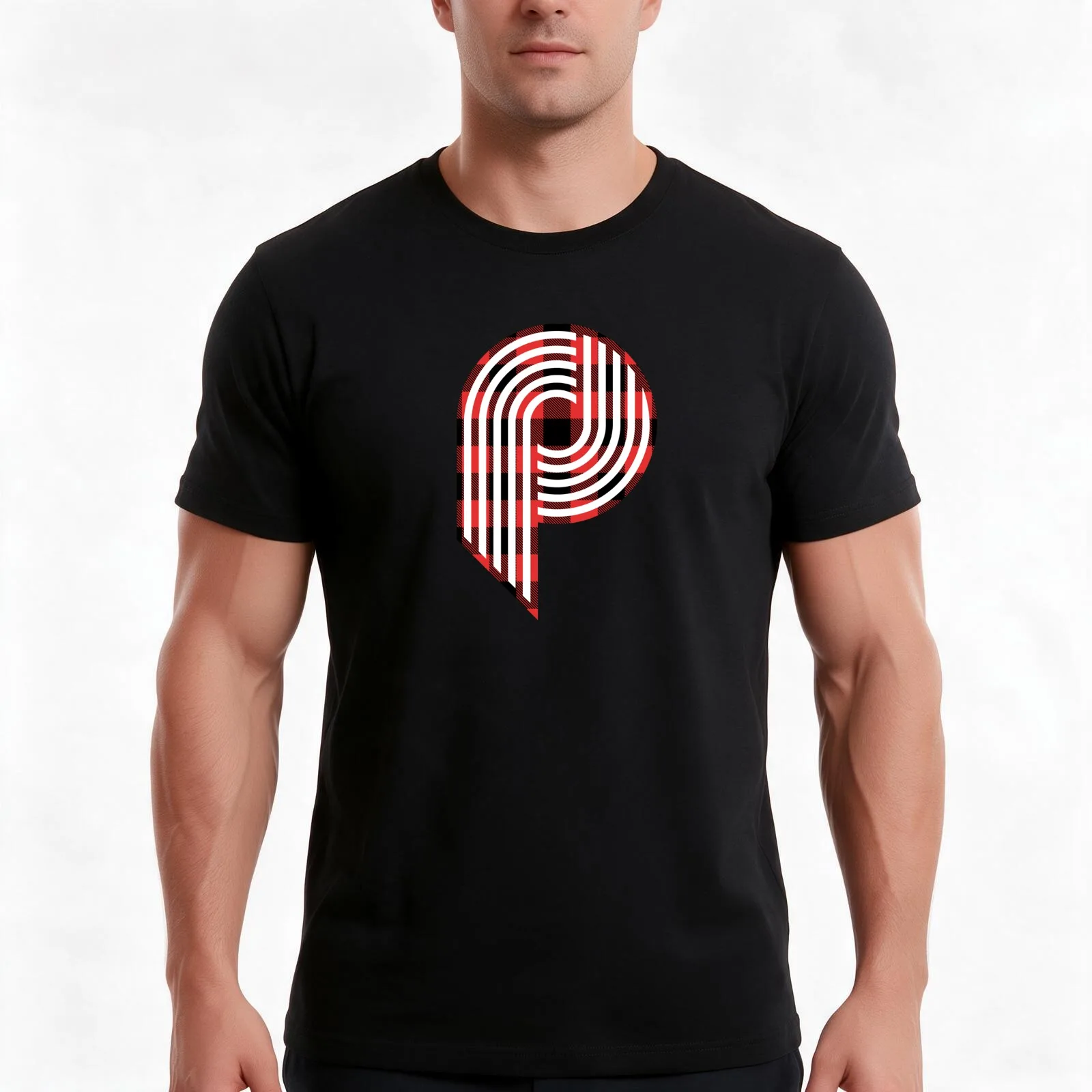 Portland P - Lumberjack T-Shirt, Summer Casual Cotton Tee, Oversized Streetwear Tops, Vintage Graphic Print, Unisex Men Women