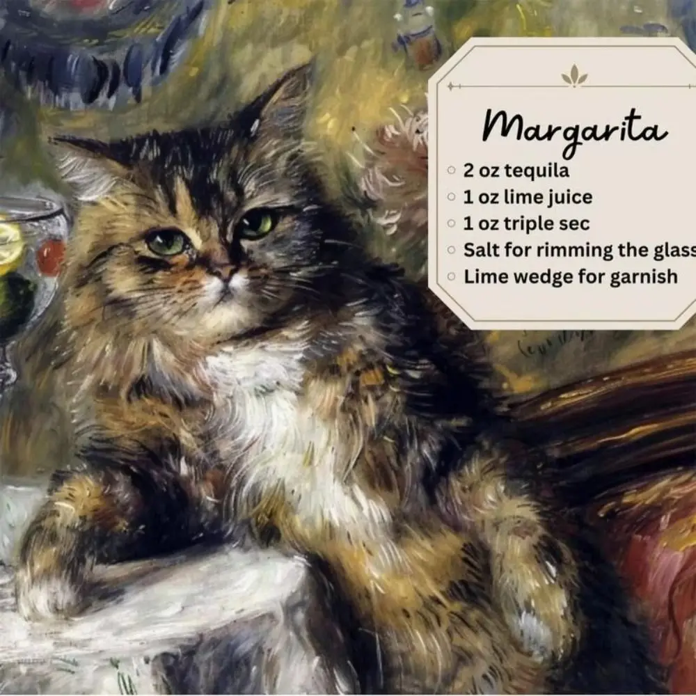 

Daily Weekly Monthly Planner 2025 Cat Cocktails Calendar Hangable Paper 2025 Calendar Home Ornaments Animal Pattern