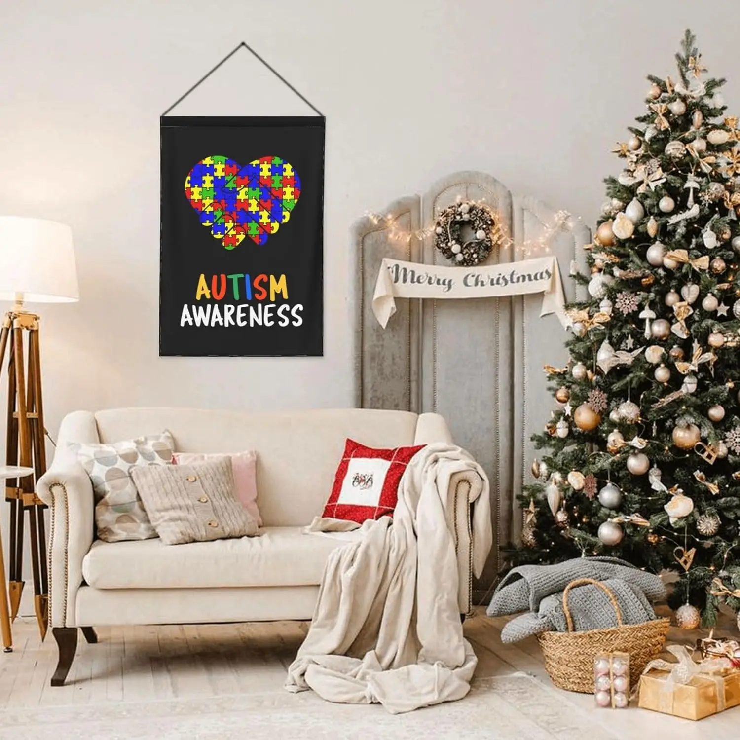 Autism Awareness Autism Flag Flags for outside 12.5x18 Inch Garden Flag Farmhouse Yard Indoor/Outdoor Decoration Banner Deco WWP