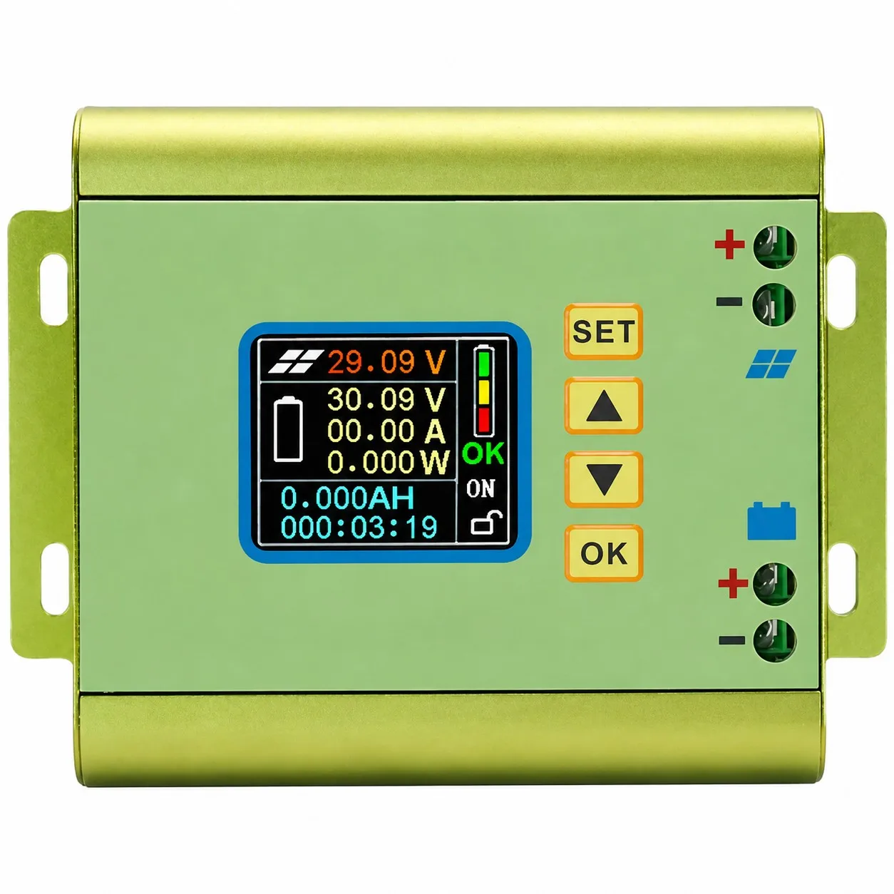 600W MPPT Solar Panel Charge Controller DC 24V/36V/48V/60V/72V Boost Solar Battery Controllers LCD Display MPT-7210A