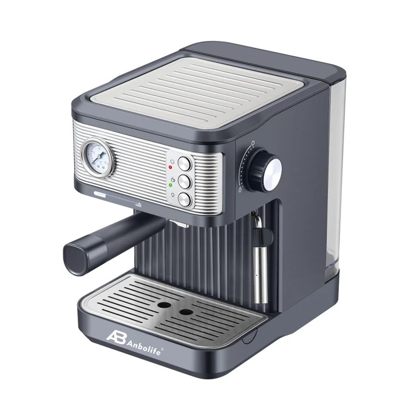 New Hot 20 bar Electric Two-Group Commercial Espresso Machine Programmable  Pressure Stainless Steel Detachable PP Water tank