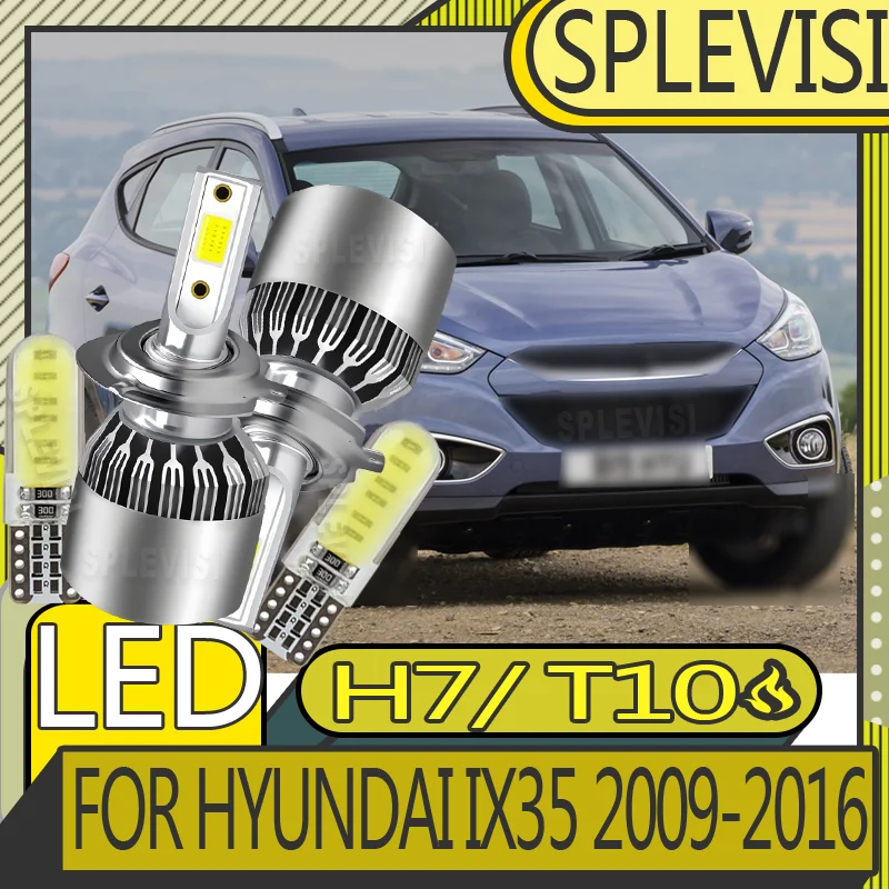 

waterproof IP67 Tool-Less Setup Smooth Night Travel H7 LED Headlight For Hyundai ix35 2009 2010 2011 2012 2013 2014 2015 2016