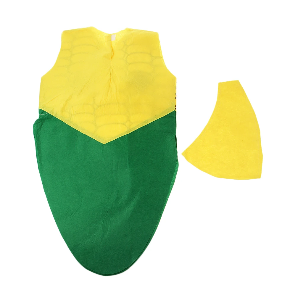 Kids Costume Non-woven Fabric Fruit Outfit Party Fancy Dress Corn