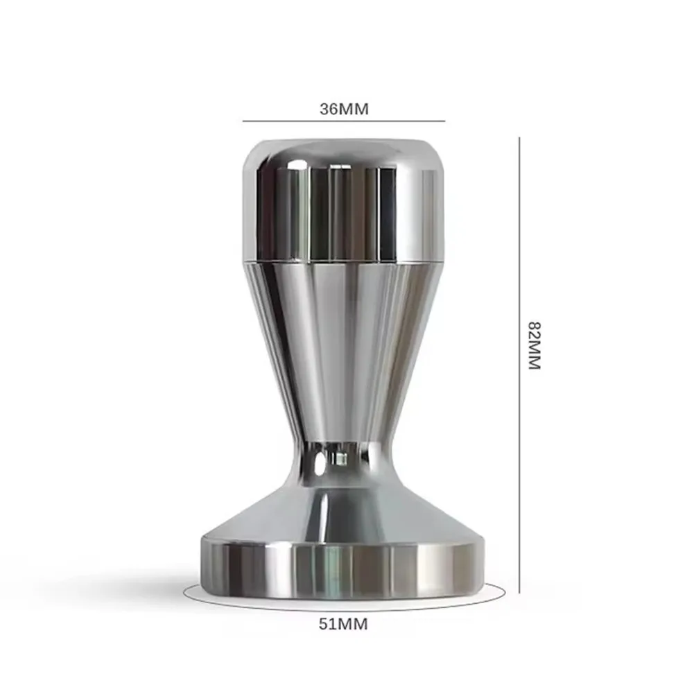 51mm Coffee Tamper Made of 304 Stainless Steel with Flat Base for Uniform Compression and Improved Espresso Shot Consistency