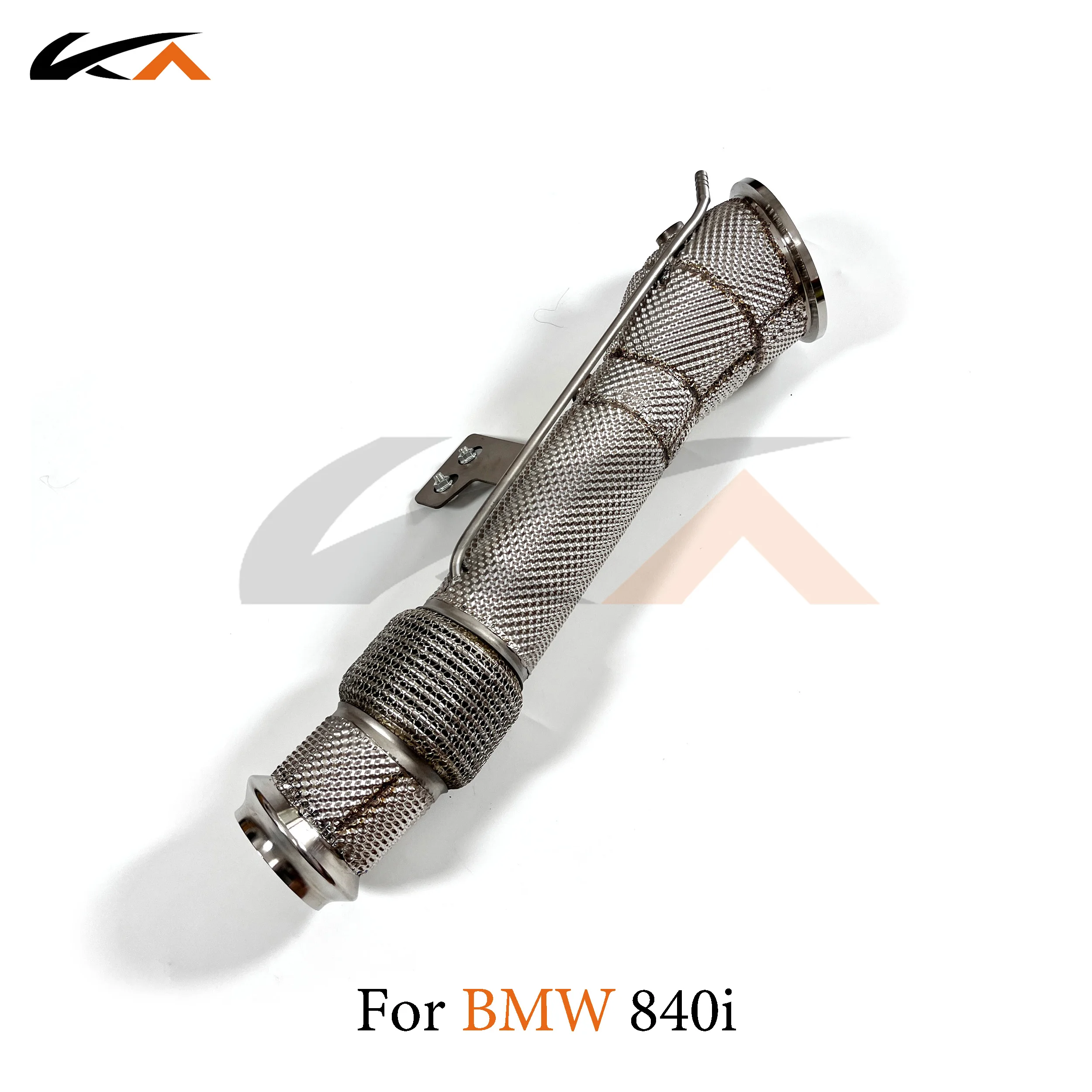 

KA Tuning exhaust steel downpipe for BMW 840i B58 axle pipe performance heat shield with high flow catalysis