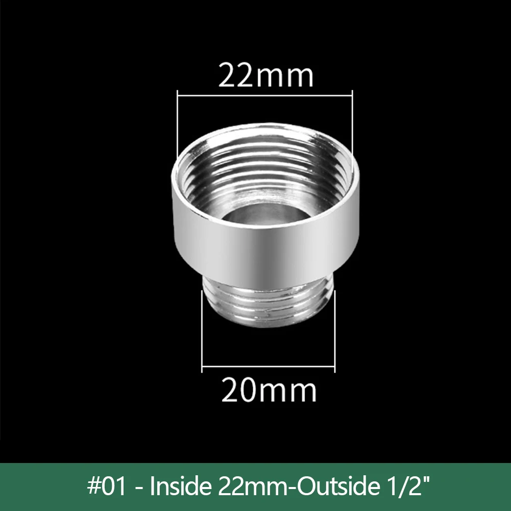 Faucet Extension Extender Silicone Tube Connector Kitchen Bathroom Tap Part 22mm-1/2", 24mm-1/2", 4 Points Universal Interface