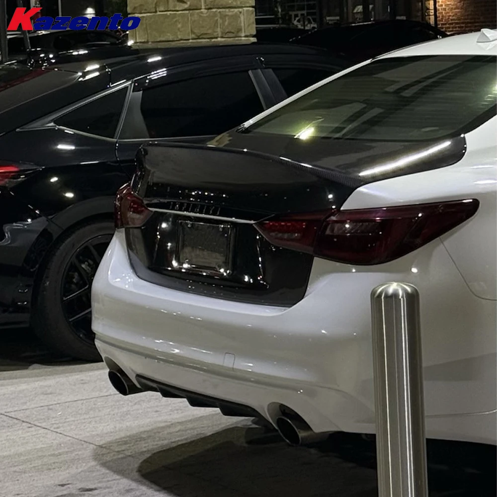 

For 2018-2020 Infiniti V37 Q50 Carbon Fiber Ducktail Style Rear Trunk Boot Lid