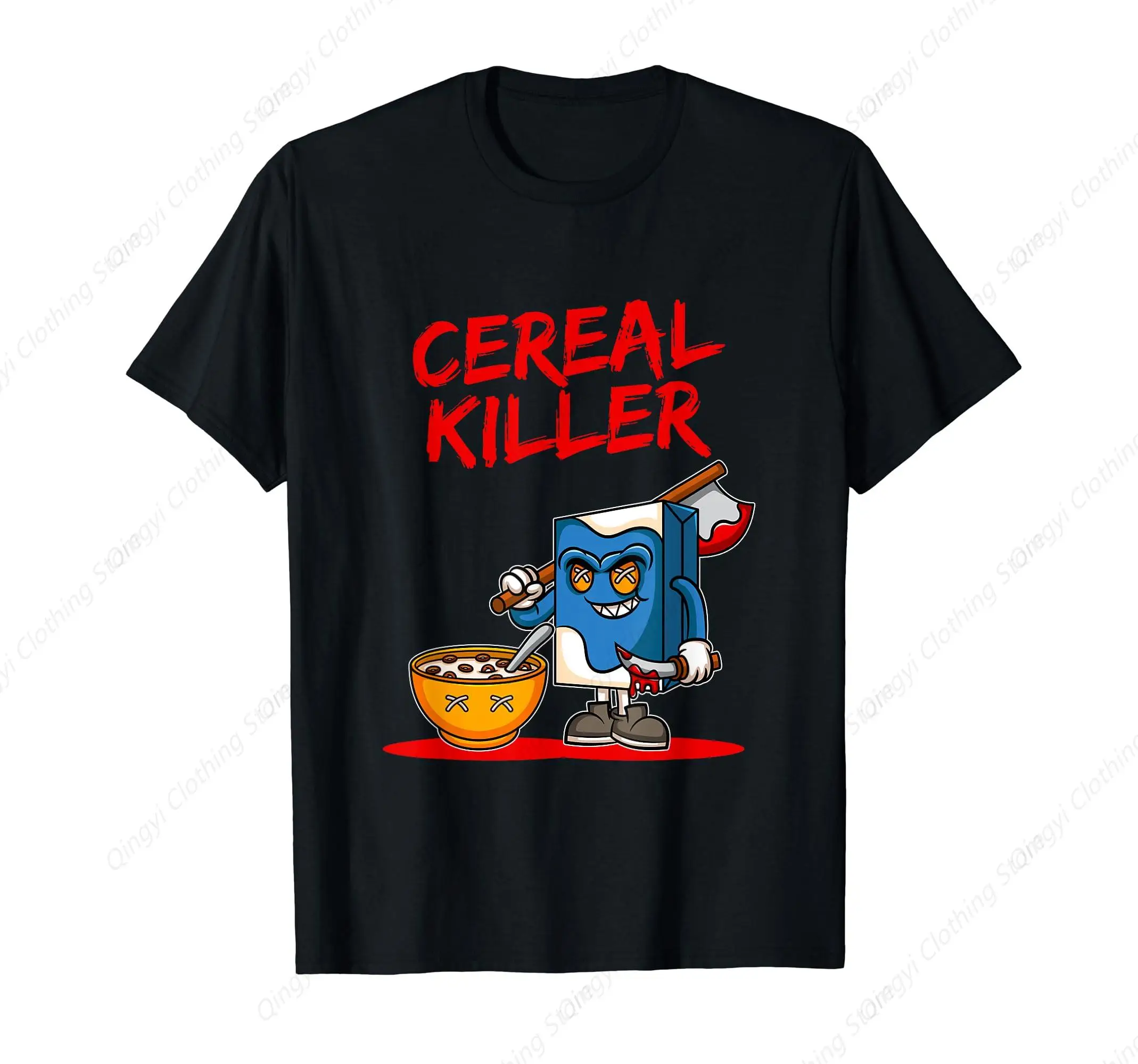 

Halloween Funny Cereals Breakfast Food Humor Funny Cereal Killer T-Shirt
