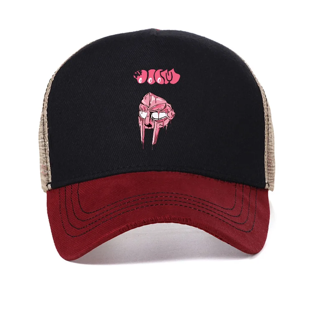

MF DOOM cap Men Gladiator Punk Style Baseball cap Fashion Summer Breathable sun hat Adjustable Snapback hats mesh trucker caps