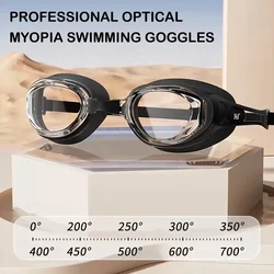 Brand Myopia Swimming Goggles Pool Glasses for Adult Kids HD Anti Fog Optical Eyewear Waterproof Diopter -2.0~-6.0