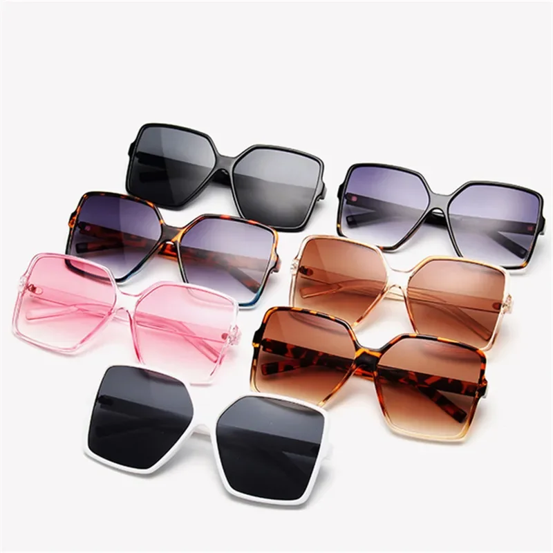

Oversized Sunglasses for Women Vintage Brand Sun Glasses UV400 Big Square Frames Eyeglasses Female Male Retro Eyewear Woman