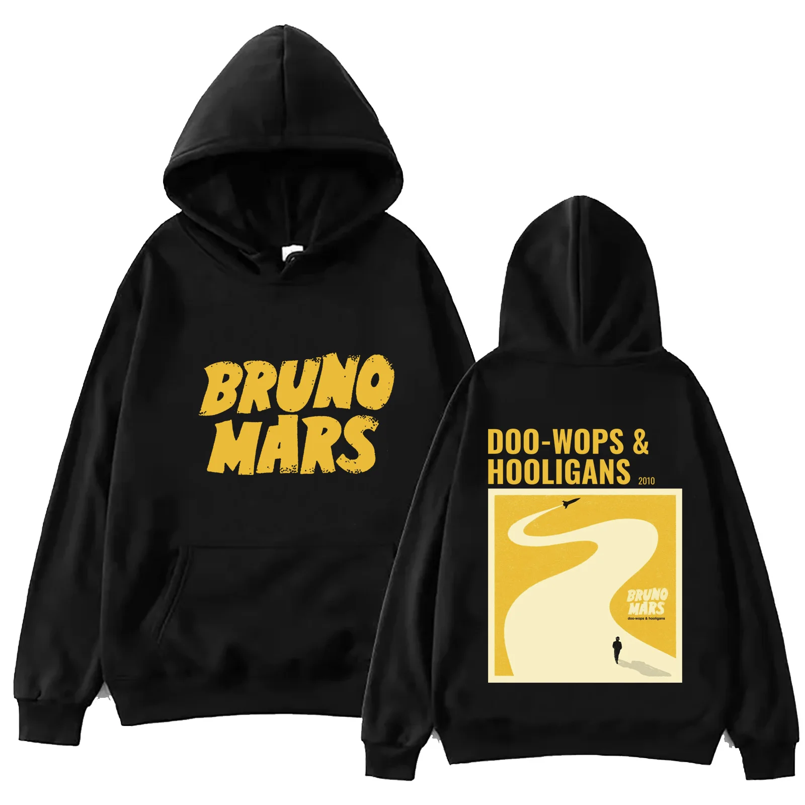 

Bruno Mars Doo-Wops & Hooligans 2024 Hoodie Tops Long Sleeve Regular Sweatshirt Music Fans Gift Spring Summer Casual Printing