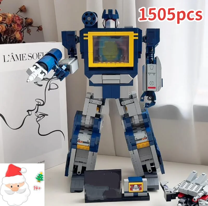 

Новое поступление, 1505 шт., подходит для 10358 Soundwave, синяя модель робота, строительные блоки, креативный грузовик, автомобиль, мех, кирпичи, игрушки, рождественские подарки