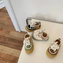 2024 Spring New Children's Soft Soled Canvas Shoes Baby Shoes Candy Color Boys Girls' Casual Shoes Size 22-31
