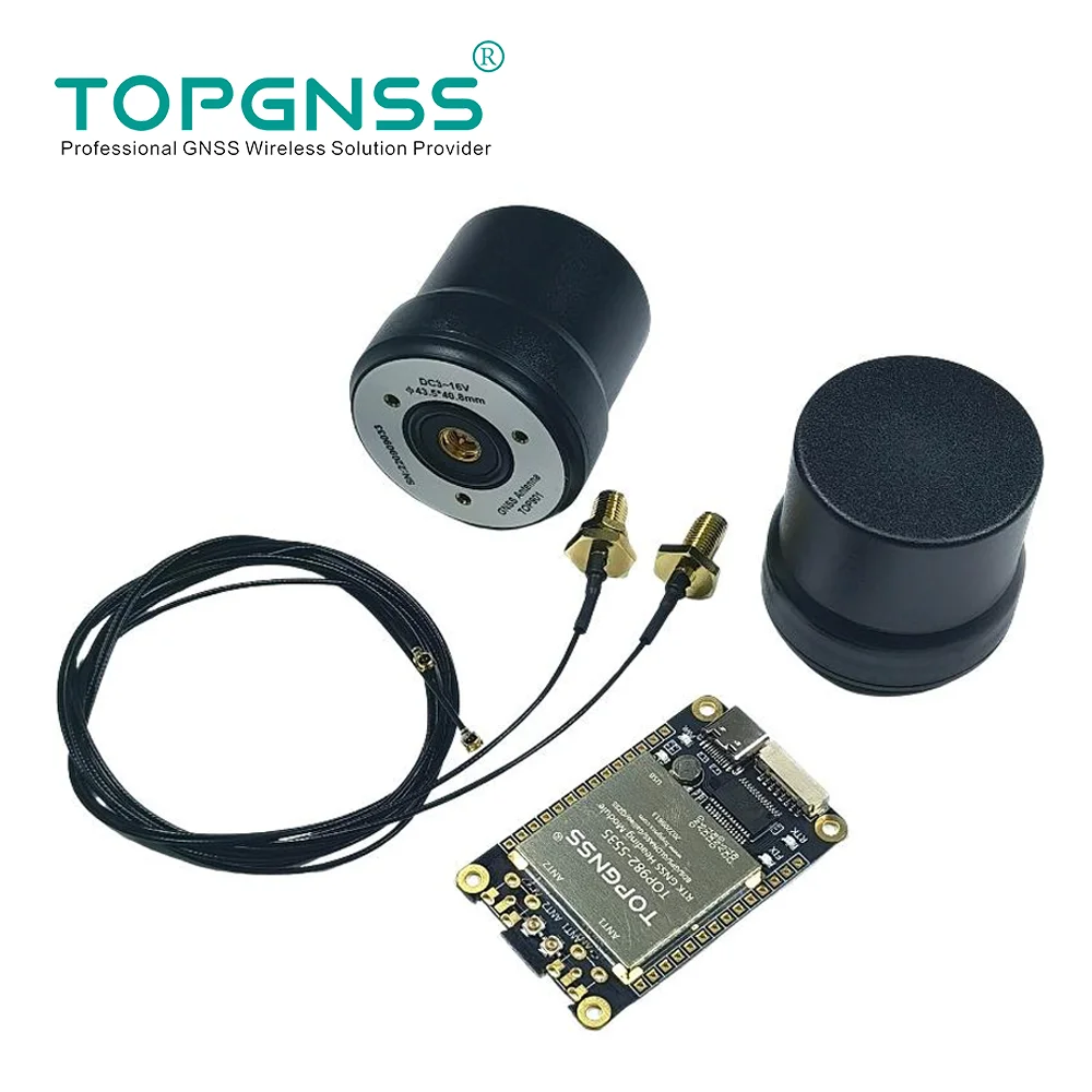 

TOP982-5535 Heading RTK High Precision GNSS Module Antenna Full Frequency L1 L2 L5 GPS GLONASS GALILEO UAV UGV USB TTL TOPGNSS