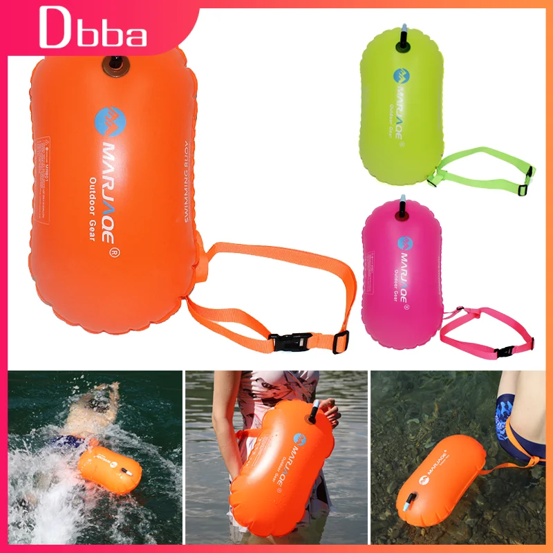 Swim Safe Buoy Tow Floats Inflatable Life Saving Swim Buoy PVC Inflated Air Drying Bag Drift Bag For Swimming Pool Open Water