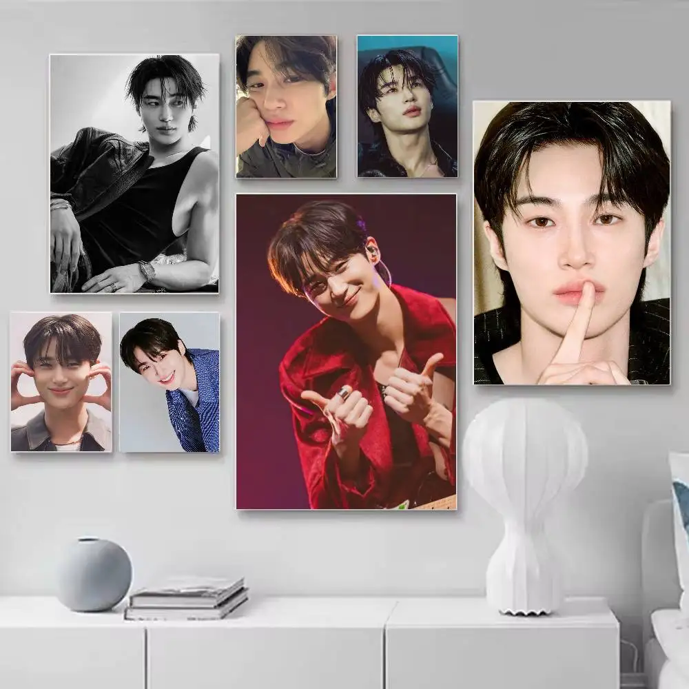 

B-Byeon Woo Seok Actor Poster HD Quality Wall Art Retro Posters For Home Room Wall Decor Self Adhesive