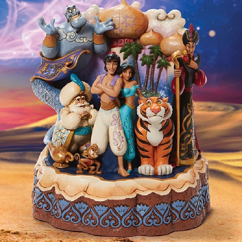 

19cm Magic Lamp Fairy Figurine Set Desktop Car Ornament Collectible Anime Peripherals Pvc Model Toys Boy Children Birthday Gift