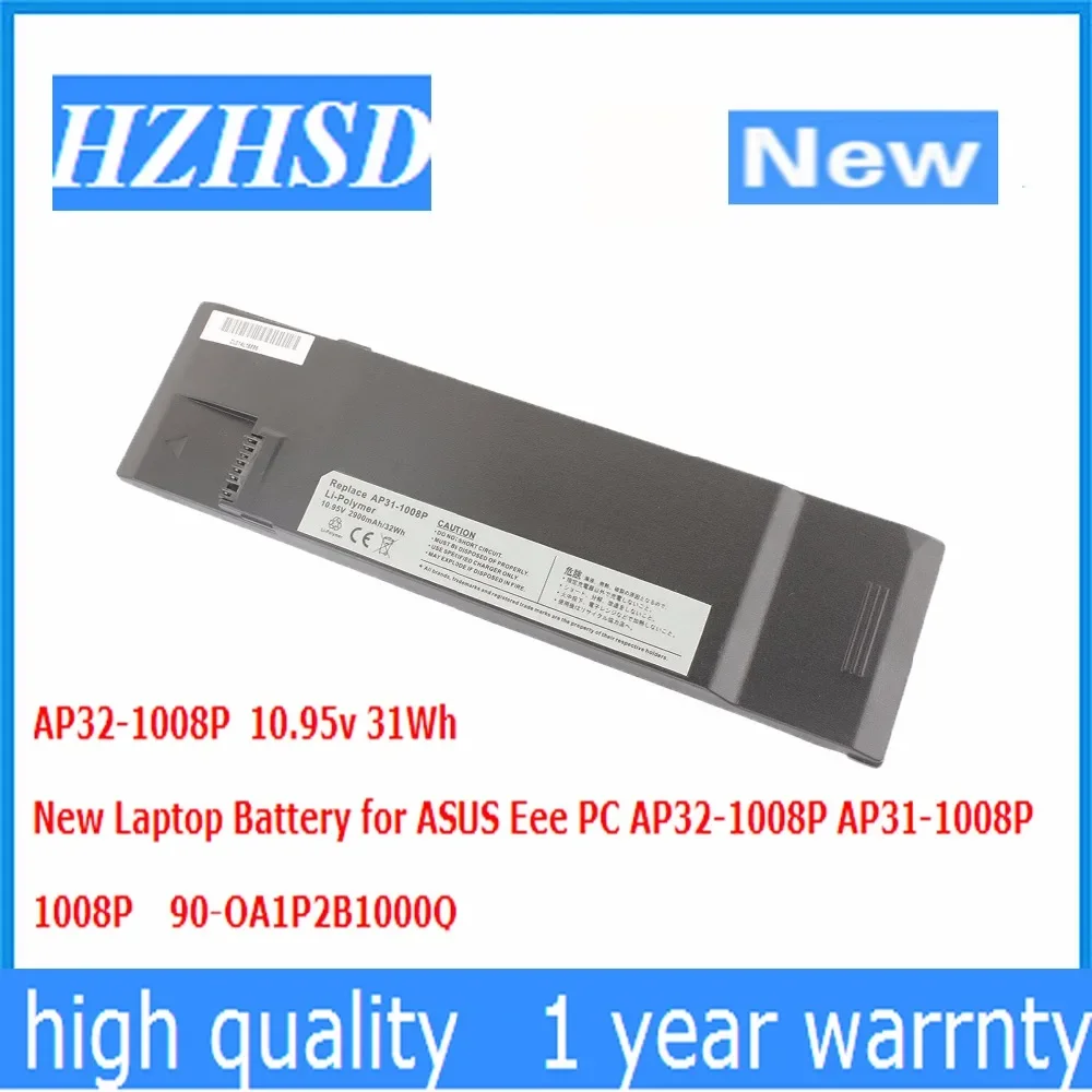 

10.95v 31Wh New AP32-1008P Laptop Battery for ASUS Eee PC AP32-1008P AP31-1008P 1008P 90-OA1P2B1000Q