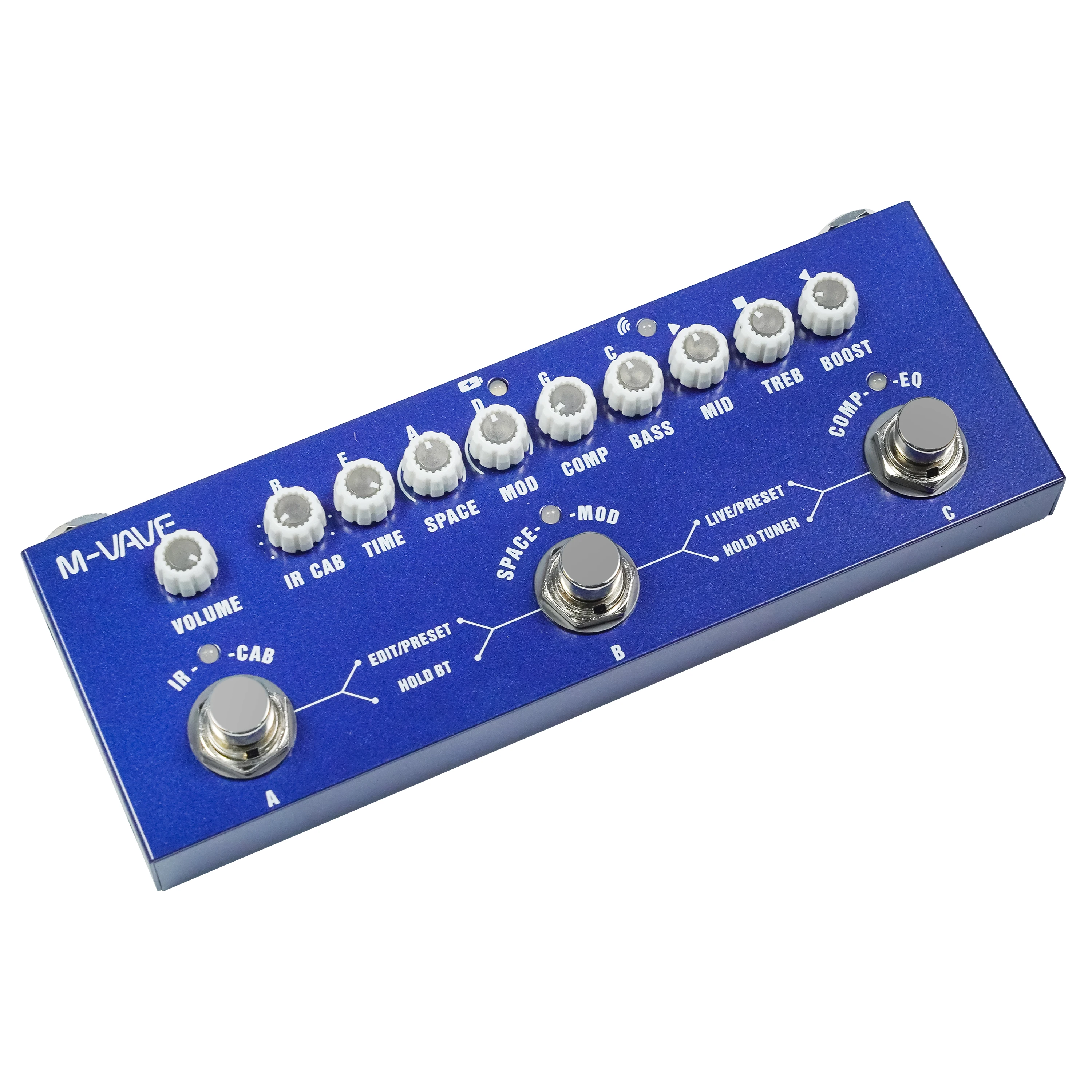 M-vave Cube BABY دواسة متعددة التأثيرات للجيتار الكهربائي/الجهير/الجيتار الصوتي 8 خزائن الأشعة تحت الحمراء محاكاة تأثير دواسة قابلة للشحن #5