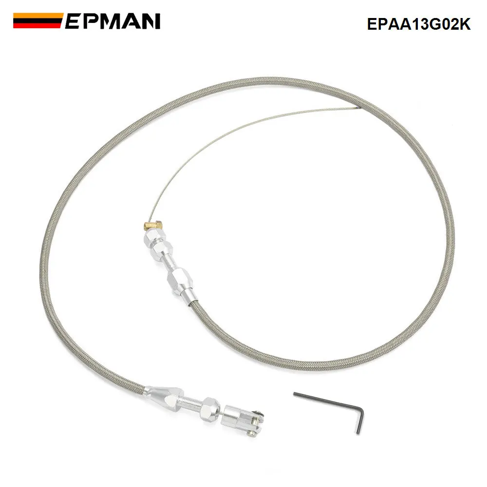 EPMAN Cavo acceleratore universale da 36 pollici Cavo gas acceleratore intrecciato in acciaio inossidabile Cavo compatibile EPAA13G02K