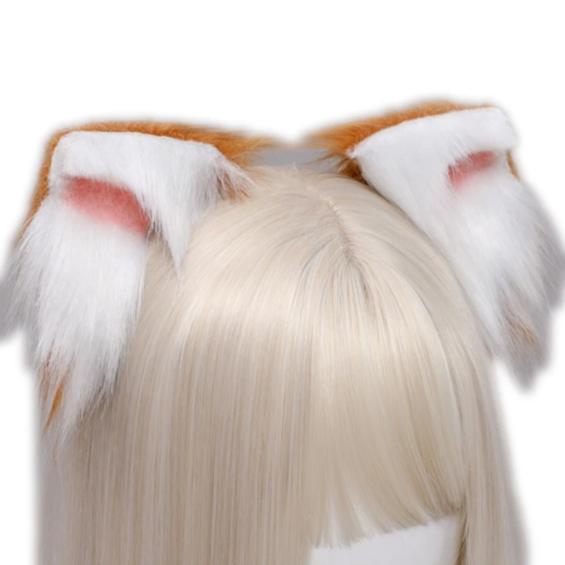 Lovely Faux Fur Kitten Ears Hair Clips Japanese Anime Cosplay Furry Animal Hairpins Halloween Drop Shipping