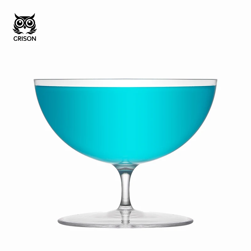 CRISON DWF06 Japanese style short footed cocktail glass Martini glass Champagne glass Dessert ice cream glass