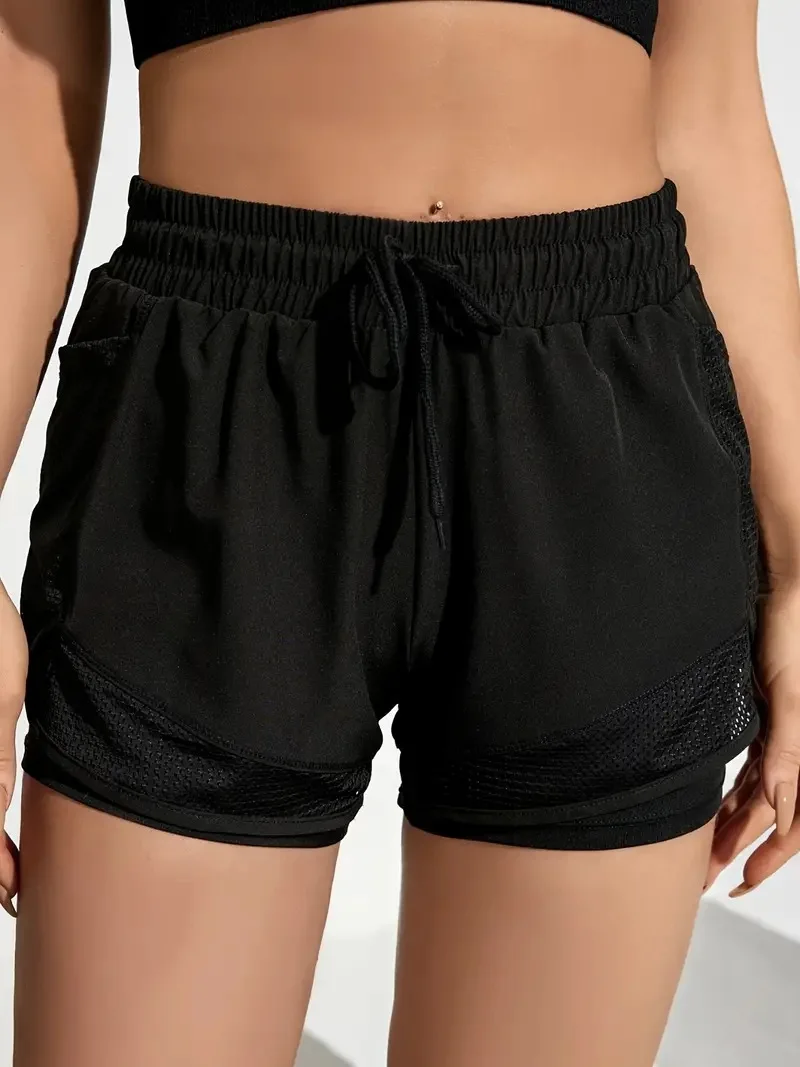 2026 Sommer Damen High-Waist Schnelltrocknende Yoga-Leggings Rutschfeste Lockere Fitness-Laufhose Atmungsaktive Outdoor-Freizeit-Sporthose – Detail 8