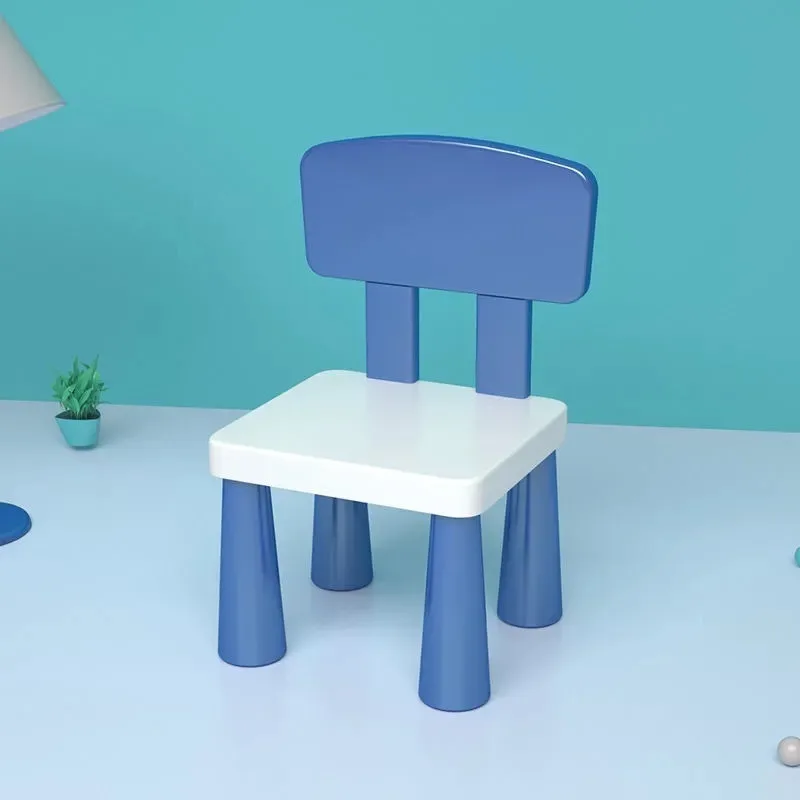 كرسي كرتوني بلاستيكي متين مع مسند ظهر، مكتب دراسة خفيف الوزن ومريح، مناسب للمنزل والمدرسة،