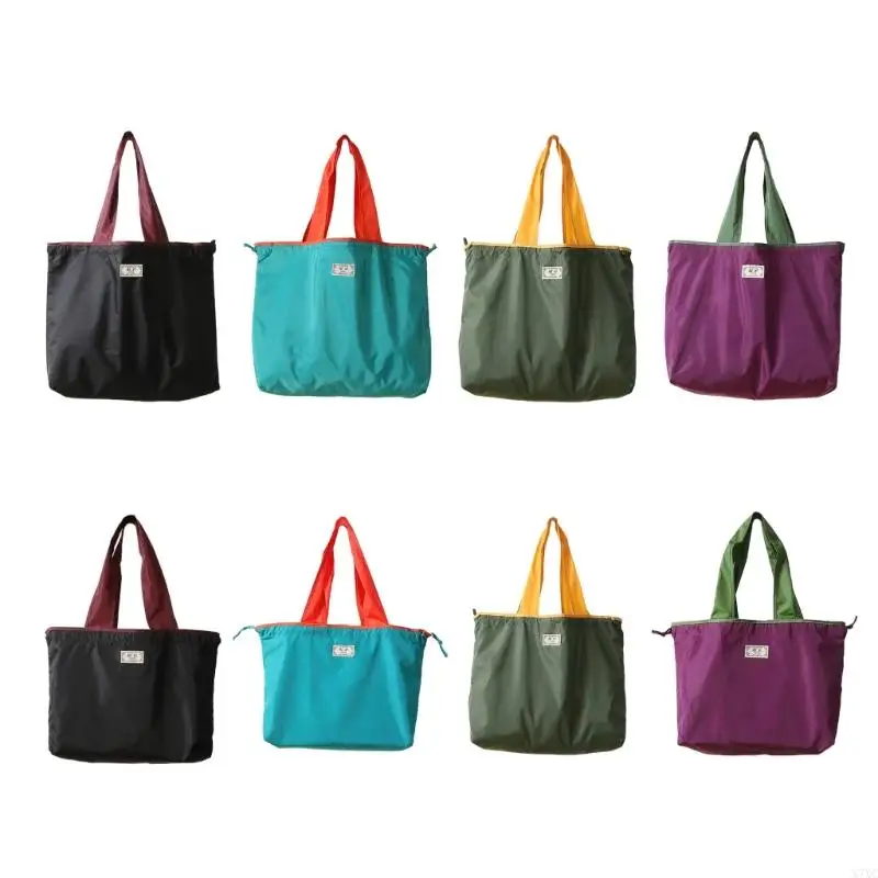 

X7XC Reusable Shoulder Bag Travel Bag Foldable Shopping Bag Grocery Bag Carry Bag