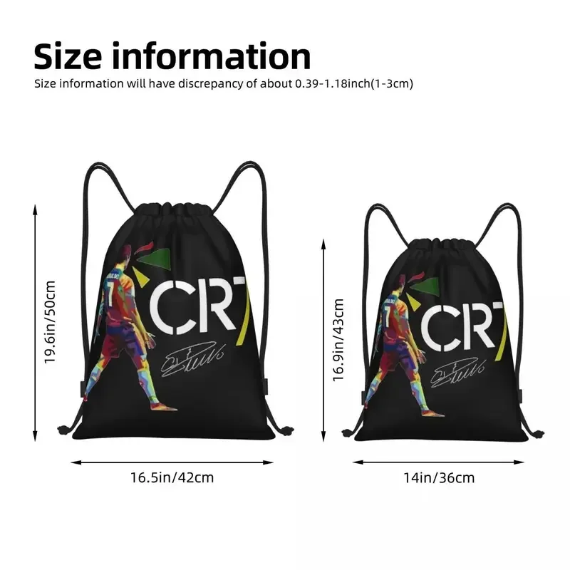 Ronaldo Backpack Drawstring  Bags Gym String Sackpack for Exercise