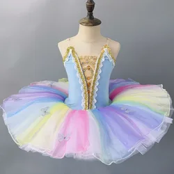 Ballroom Toddler Swan Lake Ballet Tutus dress Children Long Ballerinas Dancing Clothing Girls tutu dress Kids dancewear Costumes