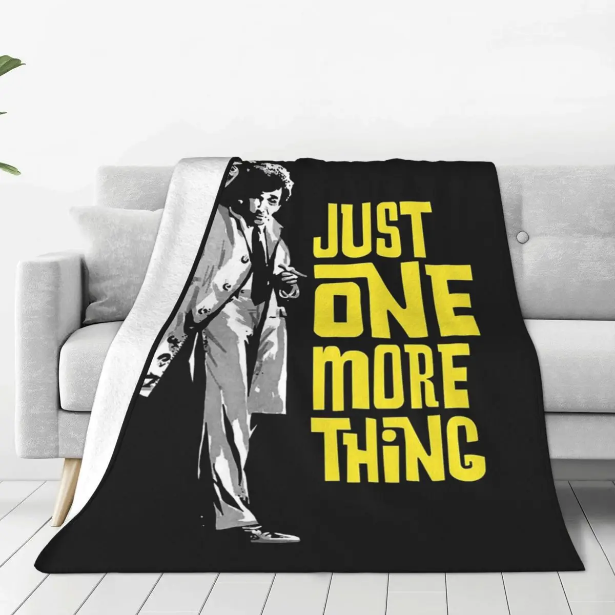 Columbo - Just One More Thing Blanket Soft Warm Flannel Throw Blanket Cover for Bed Living room Picnic Travel Home Sofa