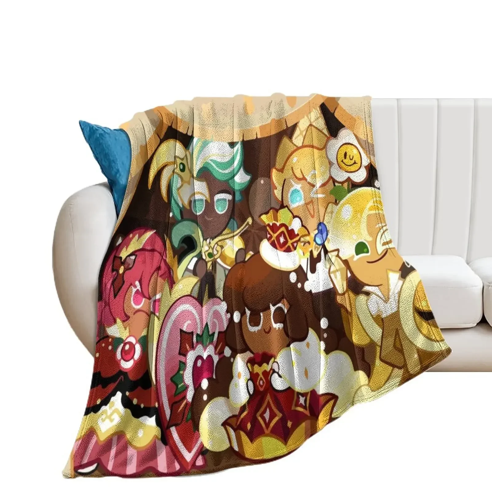 

Christmas in Cookie run kingdom Throw Blanket heavy to sleep Bed Shaggy Flannels Blankets