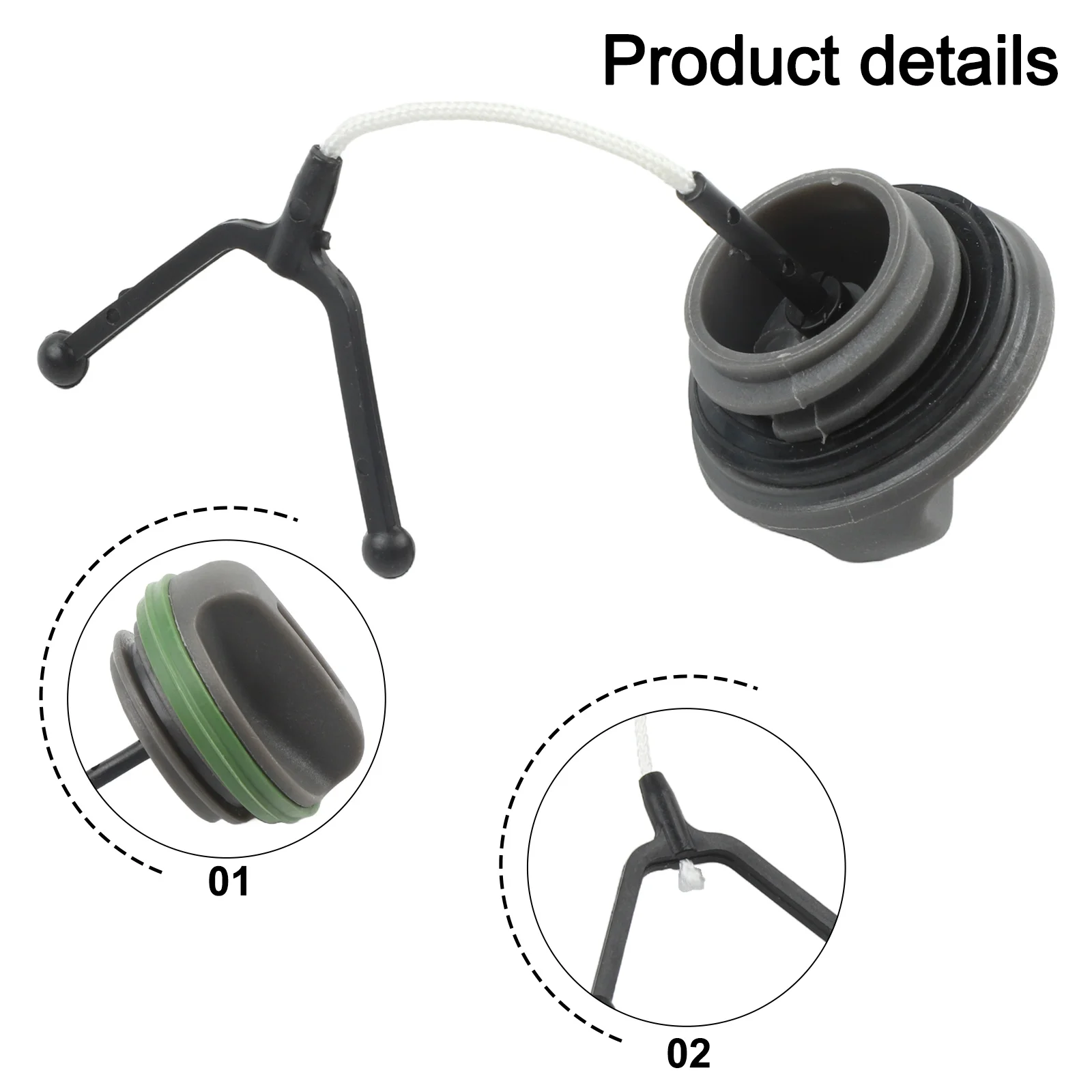 353 362 365 371 Parts 350 345 340 346 Replacement 537281502 5372815-02 Plastic Fuel cap Cover Protector 2pcs Set