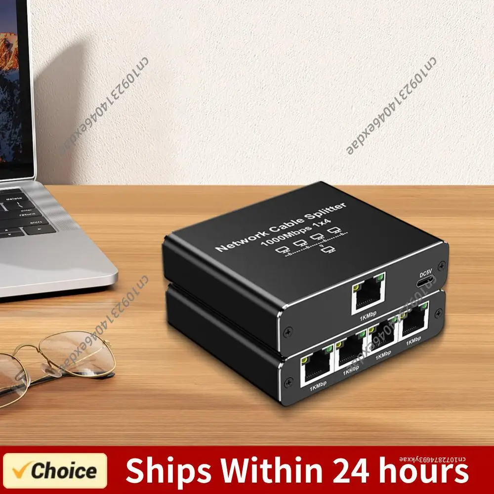 

Сетевой разветвитель RJ45 (1 на 4) высокоскоростной, 1000 Мбит/с, для одновременного подключения до 4 устройств к кабелю Cat6/7/8