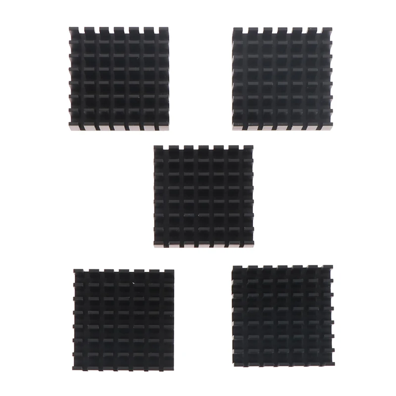 Alumínio Cooling Fin Fan, dissipador de calor IC, acessórios mais térmicos, 28mm, dissipador, 10Pcs, 28x28x11mm