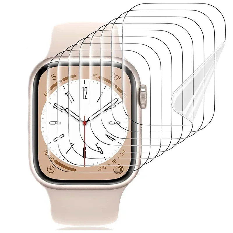 Miękka folia hydrożelowa ochronna na ekran do Apple Watch 11 10 9 8 7 6 SE 3 5 4 46MM 42 45 41 44MM, nie szkło, do iWatch Ultra 3 49MM