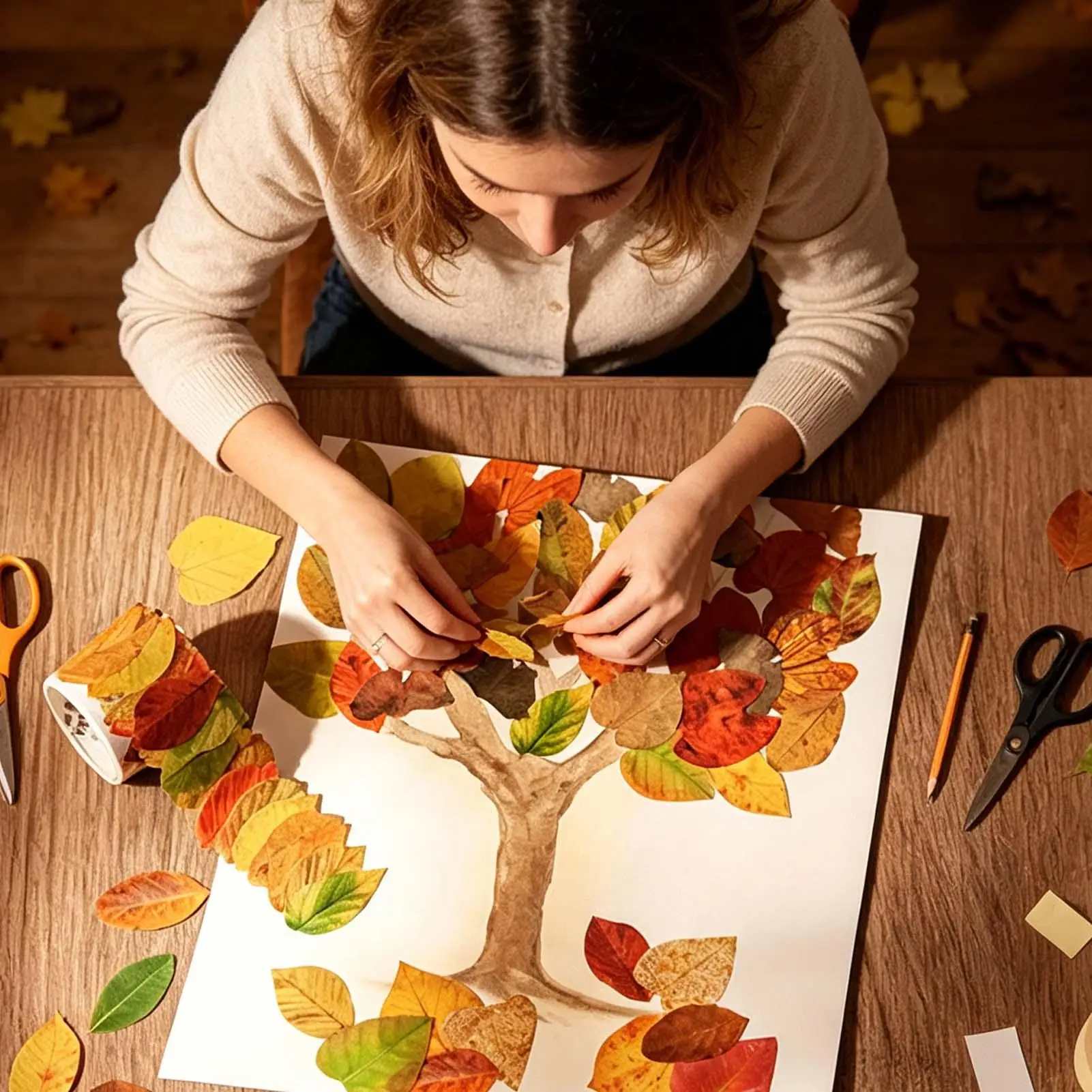 50 Pcs DIY Leaf Paper Stickers Self-adhesive Post Sticky Notes Notepad School Children's Student Handbook Sticker Supplies