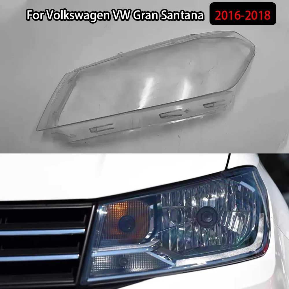 

For Volkswagen VW Gran Santana 2016-2018 Headlamp Shell Transparent Headlight Cover Lamp Shade Lampshade Lens Plexiglass