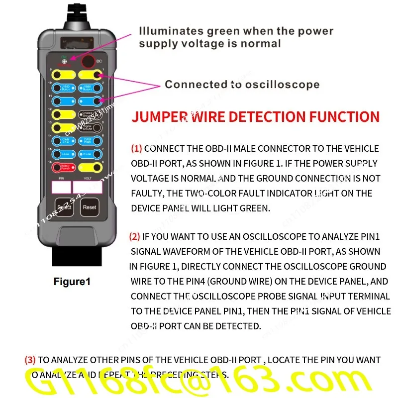 OBD Jumping Box Tester Car Motorcycle Heavy Truck Excavator Circuit Maintenance Diagnostic Engineer