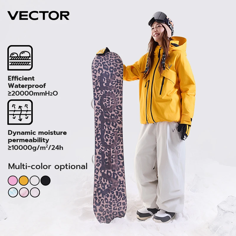 VECTOR Men Women 3L Cotton Ski Jacket Ski Pants Winter Warm Windproof Waterproof Outdoor Sports Snowboard Ski Coat Trousers